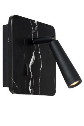 OREGON - Bedside lamp - LED - 1x4W 3000K - With USB charging point - Black