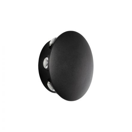 SOL 60796 Μοντέρνο Φωτιστικό Τοίχου Απλίκα LED 16W 2000lm 30° 2700K Μαύρο Ματ