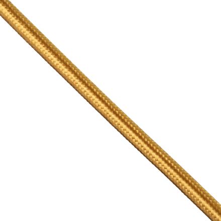 Στρογγυλό Υφασμάτινο Καλώδιο 1m 2 x 0.75mm² Χρυσό