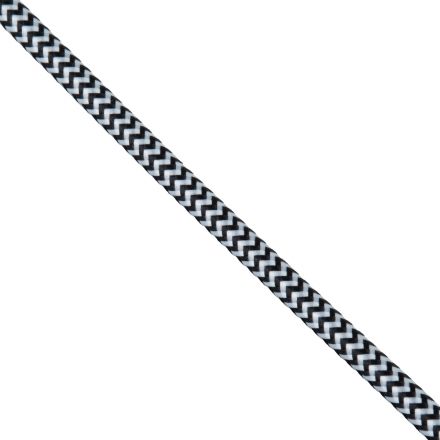 Στρογγυλό Υφασμάτινο Καλώδιο 1m 2 x 0.75mm² Dublo Άσπρο Μαύρο