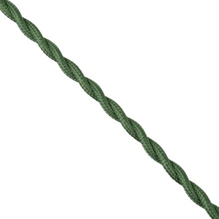 Πλεκτό Υφασμάτινο Καλώδιο 1m 2 x 0.75mm² Πράσινο - Χακί