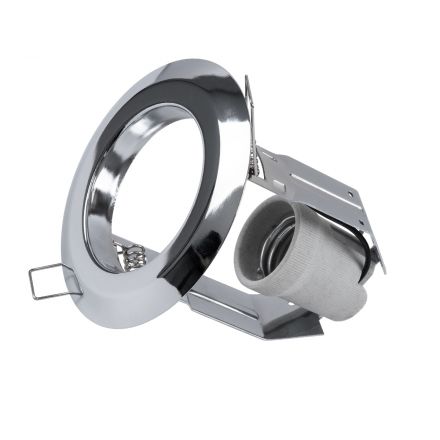 ACIDA Χωνευτή Μεταλλική Βάση Μπετού R63 Φ11 x Υ11cm - Νίκελ  