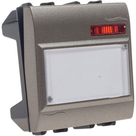 GEYER Μπουτόν Επιγραφής Με Λυχνία 12V Σατινέ Aqua