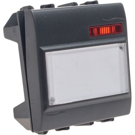 GEYER Μπουτόν Επιγραφής Με Λυχνία 12V Γραφίτης Aqua