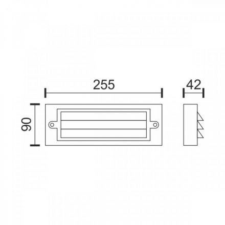 Απλίκα LED Εξωτερικού Χώρου 6W 3000K 7805