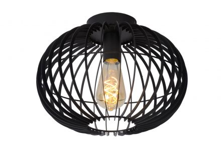 REDA - Flush Φωτιστικό Οροφής - Ø 32 cm - 1xE27 - Black