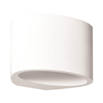 Απλίκα Τοιχου Οβαλ Medium Γυψινη G9 1X6W 150X120X100
