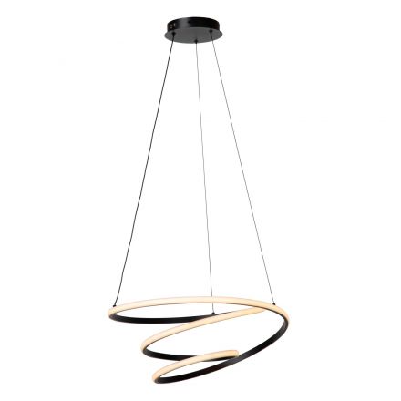 Κρεμαστό Φωτιστικό ESPIRAL LED Dim CCT 40W 2700K/4000K Μαύρο Essential