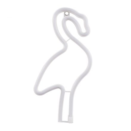 Φωτεινή Επιγραφή NEON LED 5W  ''FLAMINGO'' - Καλώδιο Τροφοδοσίας USB - Μπαταρίας 3xAAA (Δεν Περιλαμβάνονται) - Ροζ