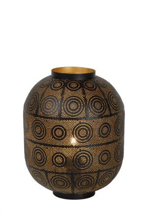 TAHAR - Επιτραπέζιο Φωτιστικό - Ø 25 cm - 1xE27 - Black