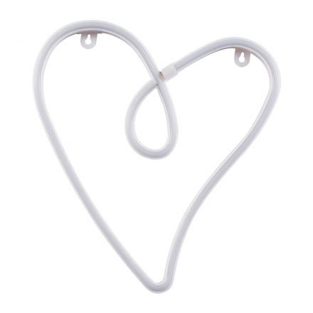 Φωτεινή Επιγραφή NEON LED 5W ''CALLIGRAPHIC HEART LINE'' με Καλώδιο Τροφοδοσίας USB - Μπαταρίας 3xAAA (Δεν Περιλαμβάνονται) - Ροζ