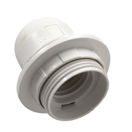 DIY ΣΕΤ Ντουί E27 με Ροδέλα Πλαστικό Λευκό 