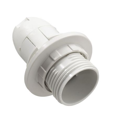 DIY ΣΕΤ Ντουί E14 με Ροδέλα Πλαστικό - Λευκό 
