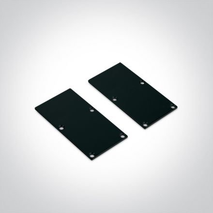 One Light Προφίλ Αλουμινίου Surface/Κρεμαστό Μαύρο Με Οπάλ Κάλυμμα 2m 7910