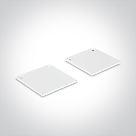 One Light Προφίλ Αλουμινίου Surface/Κρεμαστό Λευκό Με Οπάλ Κάλυμμα 2m 7912