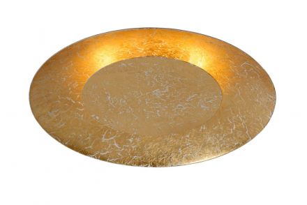 FOSKAL - Flush Φωτιστικό Οροφής - Ø 34,5 cm - LED - 1x12W 2700K - Matt Gold / Brass