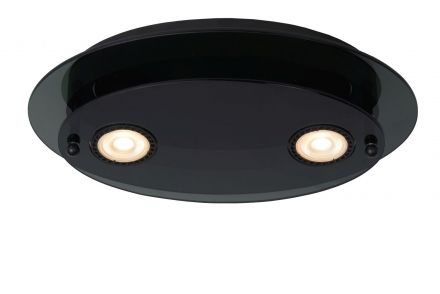 OKNO - Flush Φωτιστικό Οροφής - 2xGU10 - Black