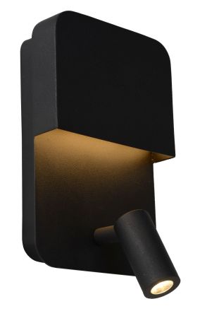BOXER - Επίτοιχο Φωτιστικό - LED - 1x10W 3000K - With USB charging point - Black