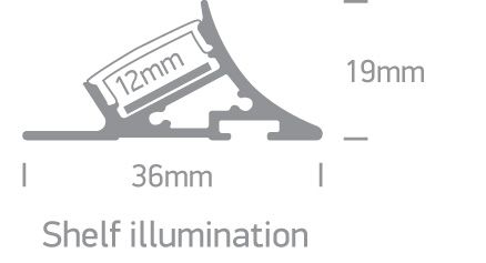 One Light Slim Τριγωνικό Προφίλ Αλουμινίου Με PC Semi-Οπάλ Κάλυμμα 2m 7937T