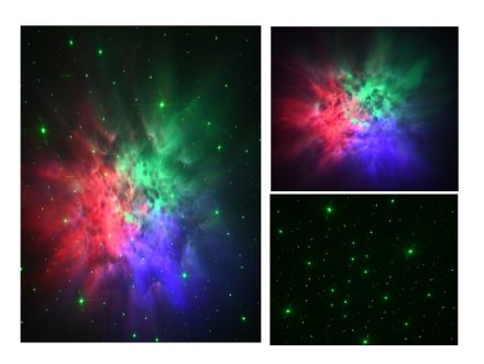 XL LASER NIGHT SKY AURORA GALAXY 3D LED 10W AC 230V - RGB - Dimmable