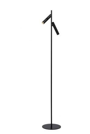 PHILON - Floor reading lamp - Ø 23 cm - LED Dim. - 2x4,5W 3000K - Black
