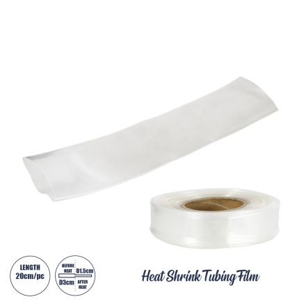 Θερμοσυστελλόμενο - Μακαρόνι Φ30mm/15mm - Τεμάχιο Μήκους 20cm Στεγανοποίησης για Όλες τις Neon Flex LED - IP65 - Διάφανο