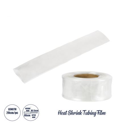 Θερμοσυστελλόμενο - Μακαρόνι Φ50mm/25mm - Τεμάχιο Μήκους 20cm Στεγανοποίησης για Όλες τις Neon Flex - IP65 - Διάφανο