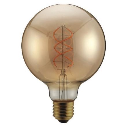 Λαμπα LED G95 Filament 5W 1800K Dimmable Gold