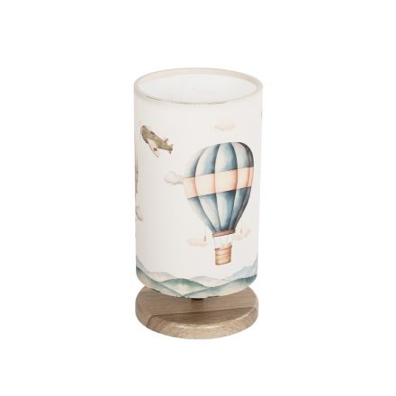 BALLON 204-0145 Παιδικό Επιτραπέζιο Φωτιστικό Φιγούρα Μονόφωτο 1 x E27 IP20 Πολύχρωμο Ύφασμα - Μ15 x Π15 x Υ30cm