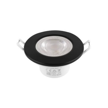 Spot Χωνευτό Στεγανό Σταθερό 5.5W Φ90 TRIAC 3CCT IP65 Λευκό +Μαύρο Καπάκι