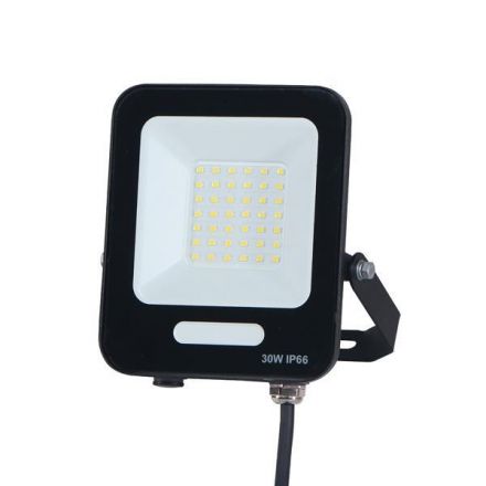 Προβολέας LED SMD 30W Μαύρος IP66 6500K PLUS