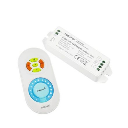 Ασύρματο Dimmer LED Μονόχρωμης Ταινίας 12A DC 12V/122W 24V/288W