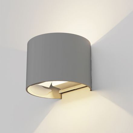 InLight Εξωτερικό Επίτοιχο Φωτιστικό Flathead LED 6W 3CCT Γκρι (80203530)