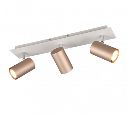 Trio Lighting Τριπλό Spot 3xGU10 MARLEY Coffee Μέταλλο
