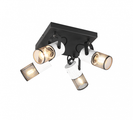Trio Lighting Spot LED 4xE14 TOSH Λευκό/Μαύρο