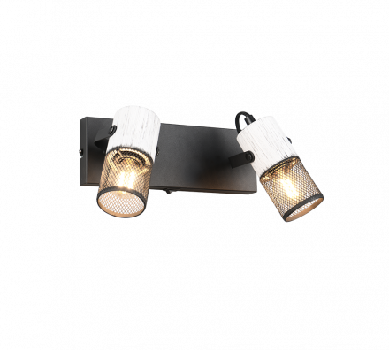 Trio Lighting Spot LED 2xE14 TOSH Λευκό/Μαύρο