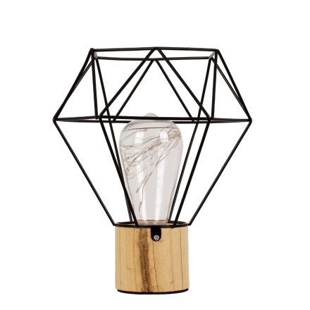 ANTLER 01441 Μοντέρνο Επιτραπέζιο Φωτιστικό LED 2.2W 154lm 360° DC 5V IP20 Θερμό Λευκό 2700K DIODE Μαύρο & Μπεζ