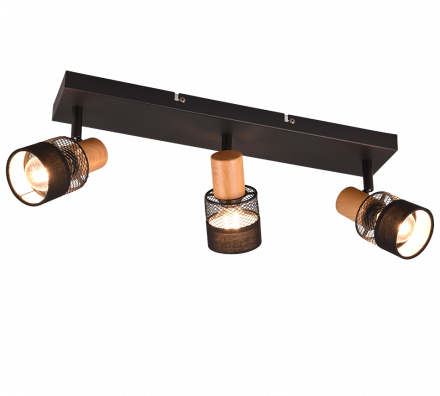 Trio Lighting Spot LED 3xE14 NANDINI Μαύρο Ματ