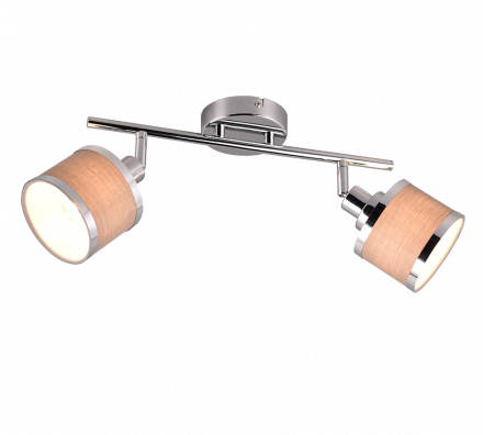 Trio Lighting Spot LED 2xE14 AROSA Χρώμιο/Γκρι
