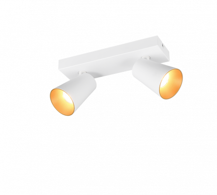 Trio Lighting Διπλό Spot 2xGU10 SHARP Λευκό Ματ Μέταλλο