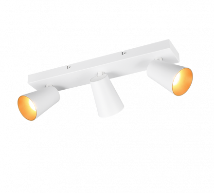 Trio Lighting Τριπλό Spot 3xGU10 SHARP Λευκό Ματ Μέταλλο