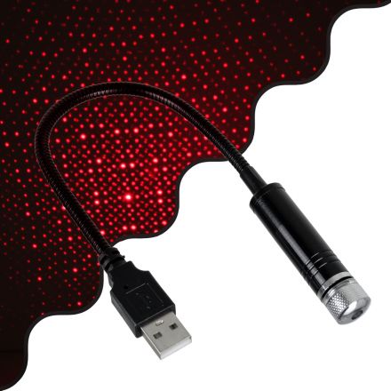 LASER PARTY Disco DC 5V με Καλώδιο Τροφοδοσίας USB - Κόκκινο