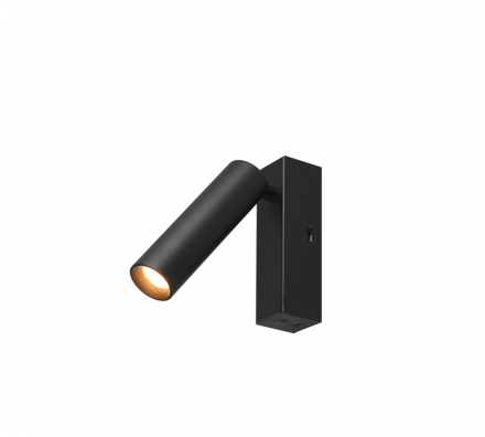 Trio Lighting Επίτοιχο Φωτιστικό LED 5.5W AMBALA Μαύρο Ματ Μέταλλο