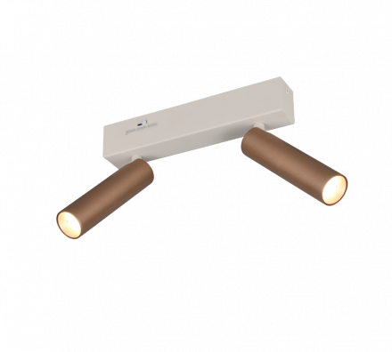Trio Lighting Διπλό Spot LED 2x5.5W CCT AMBALA Coffee Μέταλλο