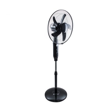 Solar Fan Αυτόνομος Ηλιακός Επιδαπέδιος Ανεμιστήρας 25W 2 Λειτουργιών Ρεύματος με AC 220-240V ή με Φωτοβολταϊκό Panel 9V 15W & Επαναφορτιζόμενη Μπαταρία 7.4V 6000mAh 12 Ταχύτητες Ασύρματο Χειριστήριο Ενσωματωμένο USB 2.0