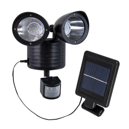 Αυτόνομο Ηλιακό Φωτιστικό LED 10W 150lm με Μπαταρία 1200mAh - Αισθητήρα Ημέρας-Νύχτας και PIR Αισθητήρα Κίνησης - IP54 - 6000K