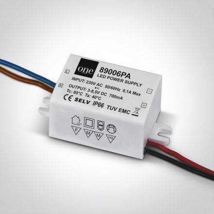 LED Driver 2W-6W 230V 700mA IP66