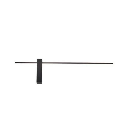 Απλίκα Τοίχου Μεταλλική LED 10W 3000K 1000Lm 800X200X40mm Μαύρο CLIO