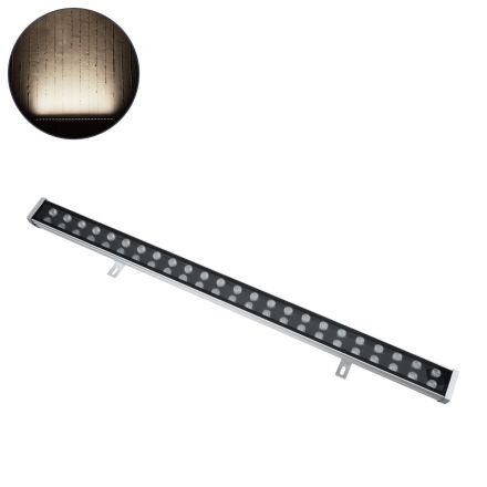 WASHER-NASIA Wall Washer LED 48W 4560lm 15° DC 24V - IP67 Μ100 x Π6.5 x Υ6.6cm - 4000K - Γκρι Ανθρακί  