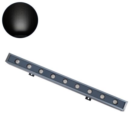 WASHER-NAIA Wall Washer LED 9W 1080lm 30° DC 24V - IP65 Μ50 x Π4 x Υ5cm - 6000K - Γκρι Ανθρακί  